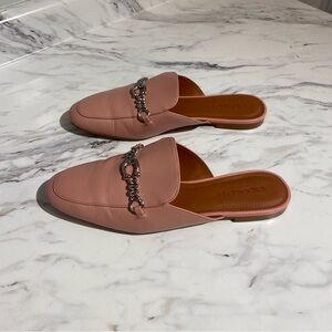 Coach‎ Sofi leather slides mules petal pink